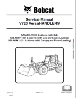 Bobcat V723 VersaHANDLER® TTC, Telescopic Handler Service Manual (6986675) (SN A8HP11001-A8HP99999)