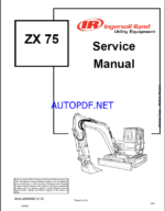 Bobcat ZX75 Excavator Service Manual (22990683)