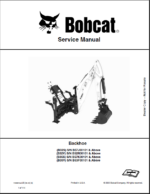 Bobcat Backhoe Attachment, Implement Service Manual (7398840) (SN B52R00101-B52R99999)