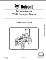 Bobcat CT120 Compact Tractor Service Manual (6986523) (SN A59A11001-A59A99999)