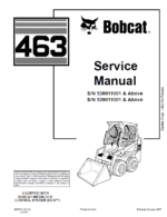 Bobcat 463 Loader Service Manual (6903711) (SN 538911001-538999999)