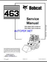 Bobcat 463 Loader Service Manual (6903711) (SN 539011001-539099999)