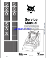 Bobcat 533 Loader Service Manual (6556407) (SN 990M12001-990M99999)