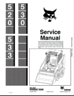 Bobcat 533 Loader Service Manual (6556407) (SN 990M13001-990M99999)