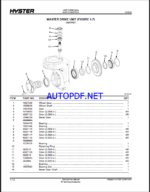 Hyster BE80ZHD, BE100ZHD (A244) Forklift Parts Manual