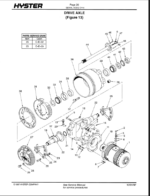 Hyster E25, E30, E35XL, E1.25, E1.50, E1.75XL (C114) Forklift Parts Manual