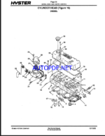 Hyster H25, H30, H35XL (H1.25, H.150. H1.75XL) (C001) Forklift Parts Manual