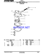 Hyster H40, H50J (H2.00, H2.50J) H60JS (H3.00JS) (F003) Forklift Parts Manual