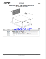 Hyster H190HD2, H210HD2, H230HD2, H230HDS2, H250HD2, H280HD2 (L007) Forklift Parts Manual