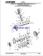 Hyster H150H, H165H, H180H, H200HS, H200H, H225H, H250H, H275H, P150B, PB200B (C007) Challenger Forklift Parts Manual