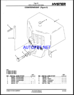 Hyster S25, S30, S35XL (S1.25, S1.50, S.175XL) (B010) Forklift Parts Manual