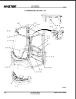 Hyster RS46-29XD-62, RS46-33XD-62, RS46-36XD-62, RS46-41XD-67, RS46-41XD-62S, RS46-41XD-67S, RS46-41XD-75S (F222) Forklift Parts Manual