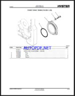 Hyster H1050HD-16CH, H1150HD-16CH (J117) Forklift Parts Manual