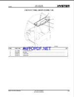 Hyster H550XD48, H620XD48, H650XD48, H700XD48, H550XDS36, H650XDS36, H700XDS36 (J008) Forklift Parts Manual