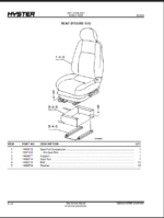Hyster HR45-25, HR45-31, HR45-36L, HR45-40LS, HR45-40S (A227) Yardmaster Forklift Parts Manual