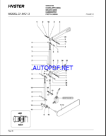 Hyster C1.0, C1.3 V30XMU Forklift Parts Manual
