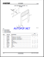 Hyster B80ZHD2 (C257) B60ZHD2 (C262) Forklift Parts Manual