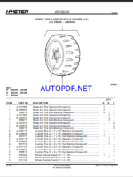 Hyster E45XN, E50XN, E55XN, E60XN, E65XN, E70XN (A268) Forklift Parts Manual