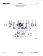 Hyster H25-40XM, H25-40XMS (D001) Forklift Parts Manual