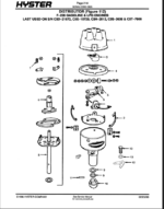 Hyster H60, H70, H80, H90C Challenger (C005) Forklift Parts Manual