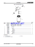 Hyster H190HD2, H210HD2, H230HD2, H230HDS2, H250HD2, H280HD2 (L007) Forklift Parts Manual