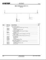 Hyster H190HD2, H210HD2, H230HD2, H230HDS2, H250HD2, H280HD2 (J007) Forklift Parts Manual