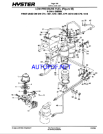 Hyster H150H, H165H, H180H, H200HS, H200H, H225H, H250H, H275H, P150B, PB200B (C007) Challenger Forklift Parts Manual