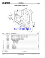 Hyster RS45-27CH , RS45-31CH, RS46-36CH, RS46-41L, RS46-41S, RS46-41LS (C222) Forklift Parts Manual