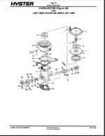 Hyster S60, S70, S80, S100, S120E (S3.00, S3.50, S4.00, S5.00, S5.50E) (C004) Forklift Parts Manual