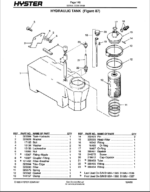 Hyster J40, J50, J60XL, J2.00, J2.50, J3.00XL (B168) Forklift Parts Manual