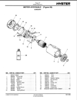 Hyster N30FR (A217) Forklift Parts Manual
