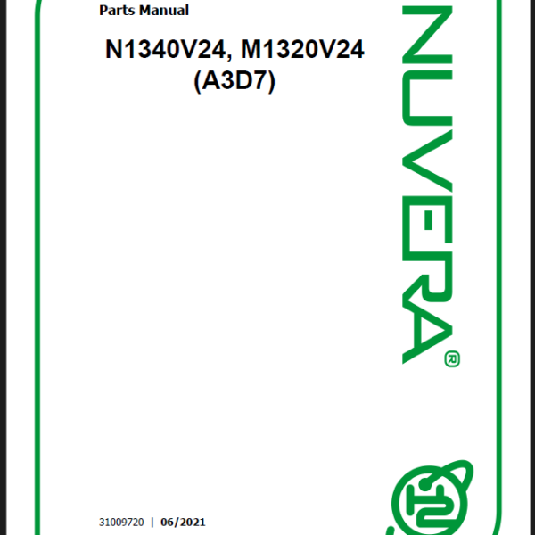 Nuvera N1340V24, M1320V24 (A3D7) Parts Manual