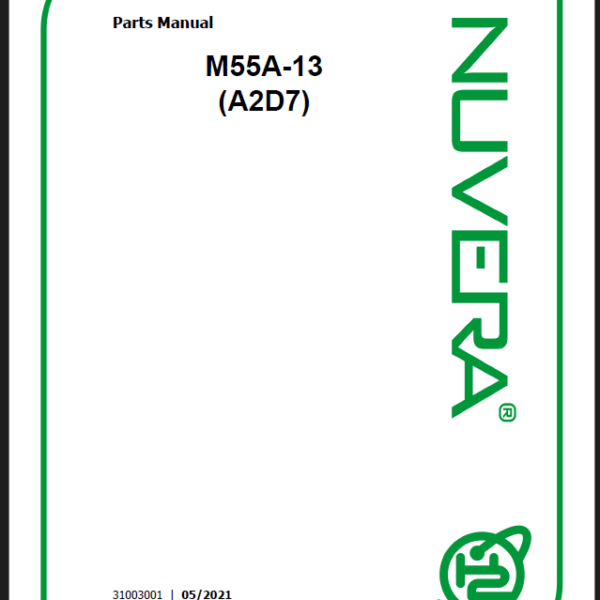 Nuvera M55A-13 (A2D7) Parts Manual