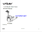 Utilev 1.5T UT15WE Electric Pallet Truck Parts Manual