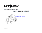 Utilev UT6.0T Electric Tow Tractor Truck Parts Manual