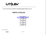Utilev UT13PTE, UT15PTE, UT16PTE, UT18PTE, UT20PTE Forklift Parts Manual
