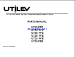 Utilev UT15 PFE, UT18 PFE, UT20 PFE, UT25 PFE, UT30 PFE, UT35 PFE Forklift Parts Manual