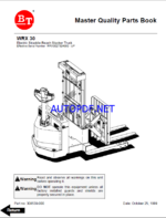 BT WRX30 Pedestrian Stacker Quality Parts Manual