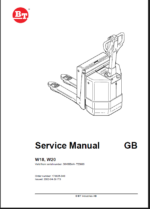 BT W20 Electric Pallet Truck Master Service Manual