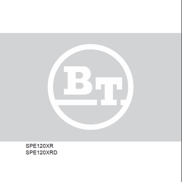 BT SPE120XR, SPE120XRD Electric Stacker Repair Manual (7605990)