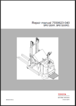 BT SPE120XR, SPE120XRD Electric Stacker Repair Manual