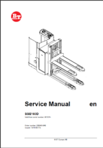 BT SSE160D Pedestrian Stacker Master Service Manual