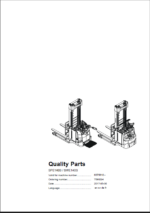 BT SPE140S, SWE140S Pedestrian Stacker Quality Parts Manual