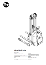 BT SPE135S Electric Stacker Quality Parts Manual