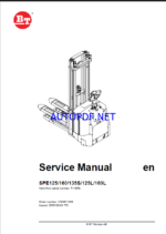 BT SPE125, SPE160, SPE135S, SPE125L, SPE160L Electric Stacker Master Service Manual