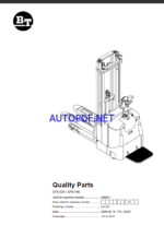 BT SPE125, SPE160 Electric Stacker Quality Parts Manual