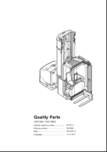 BT VCE150A, VCE150AC Very Narrow Aisle Truck Quality Parts Manual