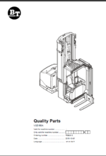 BT VCE150A Very Narrow Aisle Truck Quality Parts Manual