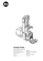 BT VCE125ACSF, VCE125ASF Very Narrow Aisle Truck Quality Parts Manual