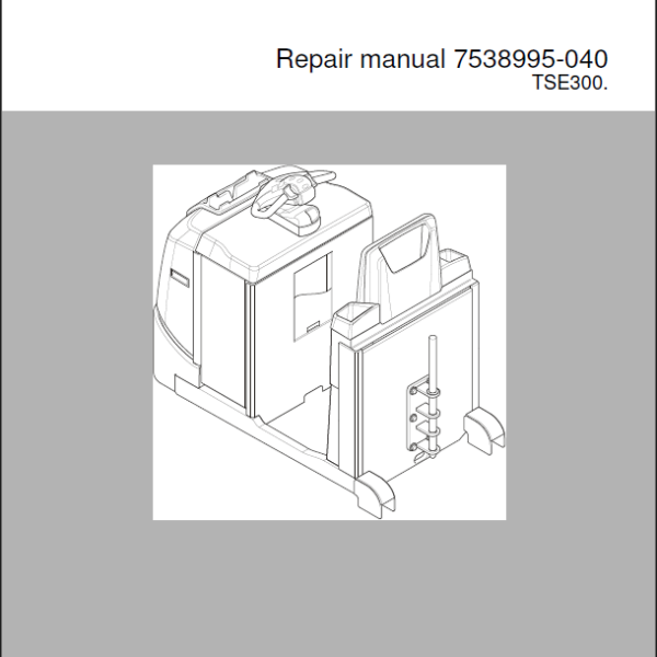 BT TSE300 Tow Tractor Repair Manual